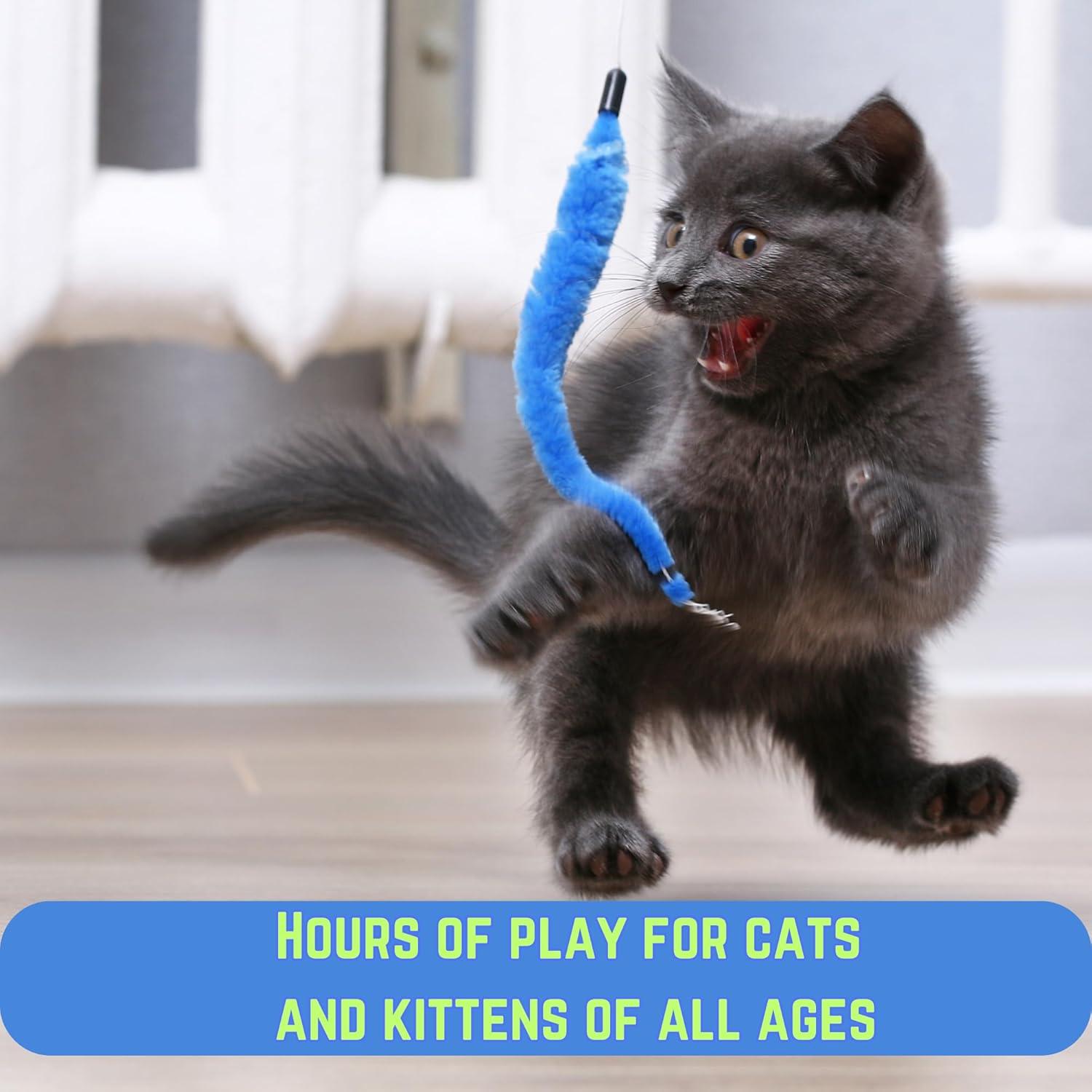 Varita Interactiva para Gatos Smokey's Stash 2pc con Plumas