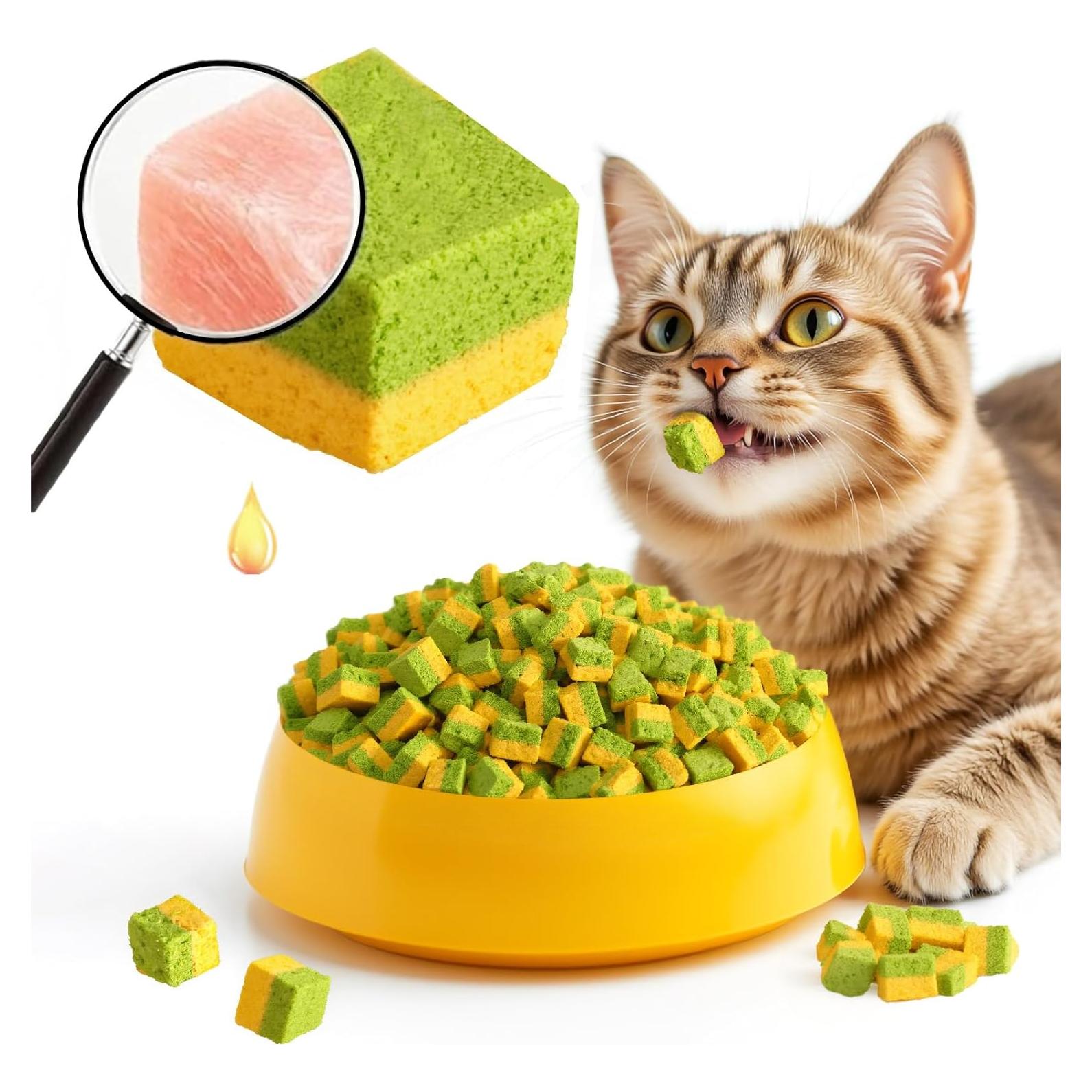 Galletas de Hierba para Gatos GREMBEB 60g - Snack Dental 2 en 1