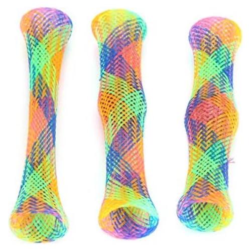 3Pcs Pet Springs Cat Toy Cat Spring Sticks Folding Bouncing Colorful Spring Cat Toy with Bell and Catnip Cat Tube Spring Toy Colorful Cat Plastic Coil
