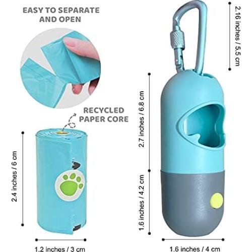 Dispensador de bolsas para excremento de perro Infinite Node con linterna LED