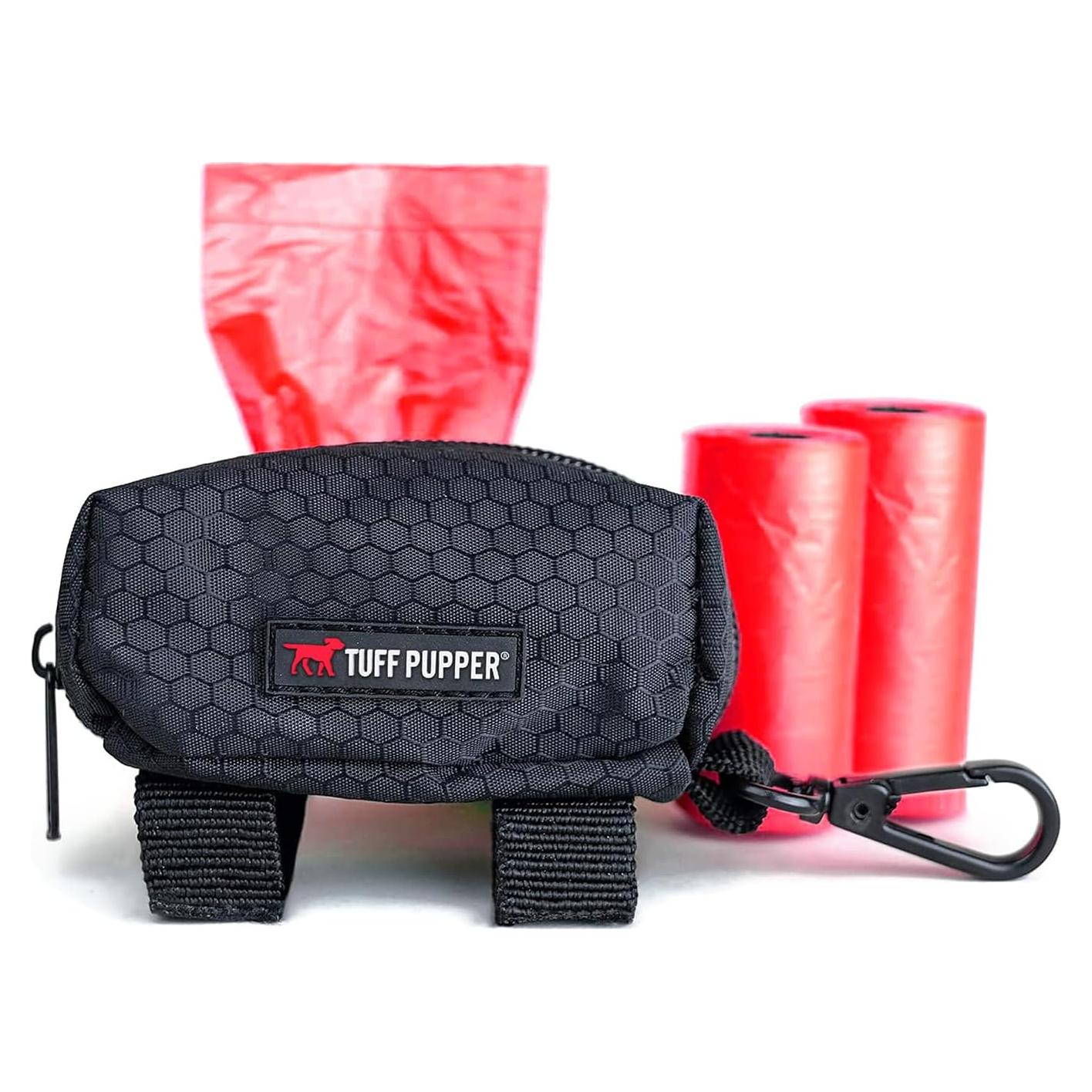 Soporte para bolsas de excremento Tuff Pupper - Negro, ligero y resistente