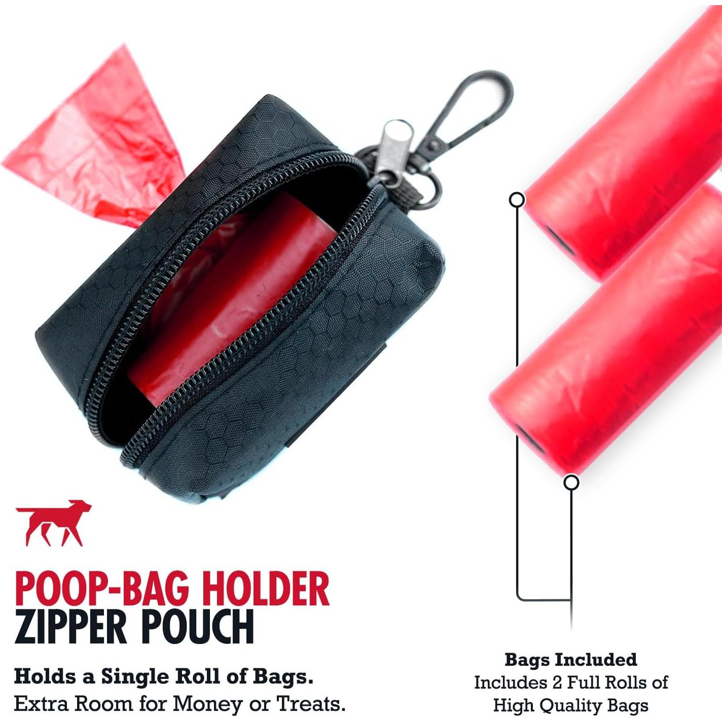 Soporte para bolsas de excremento Tuff Pupper - Negro, ligero y resistente