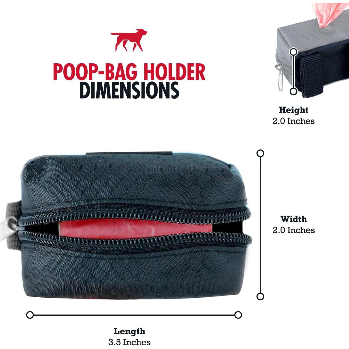 Soporte para bolsas de excremento Tuff Pupper - Negro, ligero y resistente