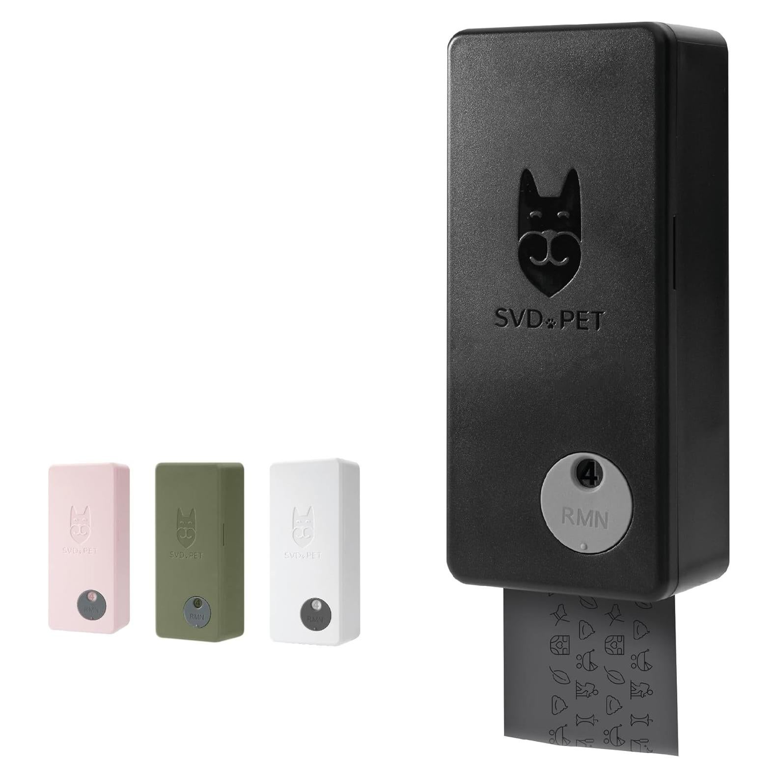 Dispensador de bolsas para excremento de perro SVD.PET Negro