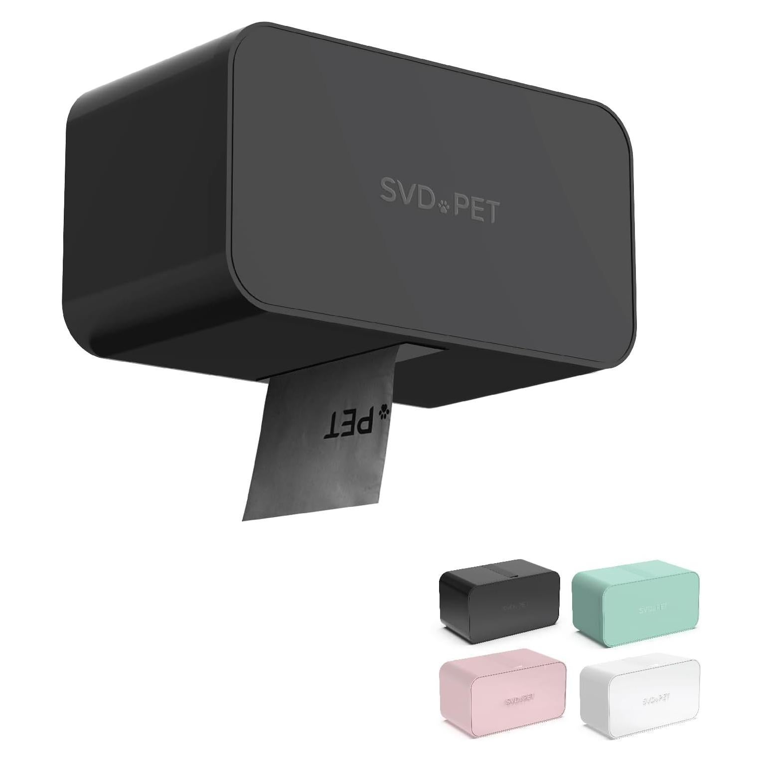 Dispensador de bolsas para excrementos de perro SVD.PET Negro