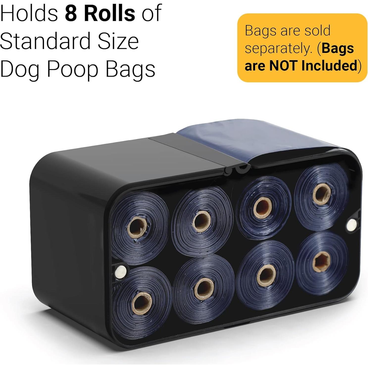 Dispensador de bolsas para excrementos de perro SVD.PET Negro