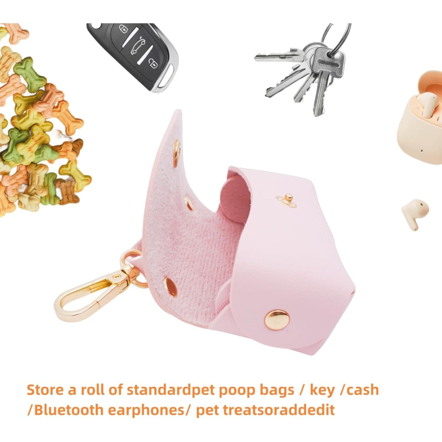 Dispensador de Bolsa de Excremento para Perros ENWIQUE Rosa