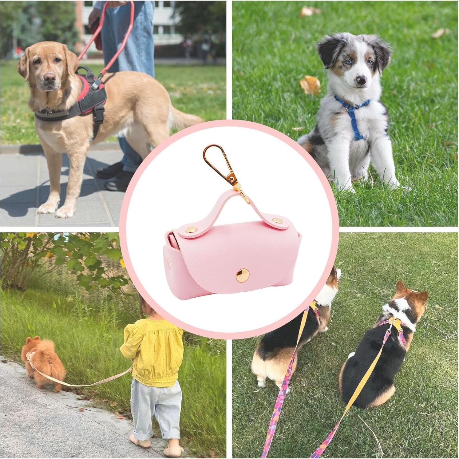 Dispensador de Bolsa de Excremento para Perros ENWIQUE Rosa