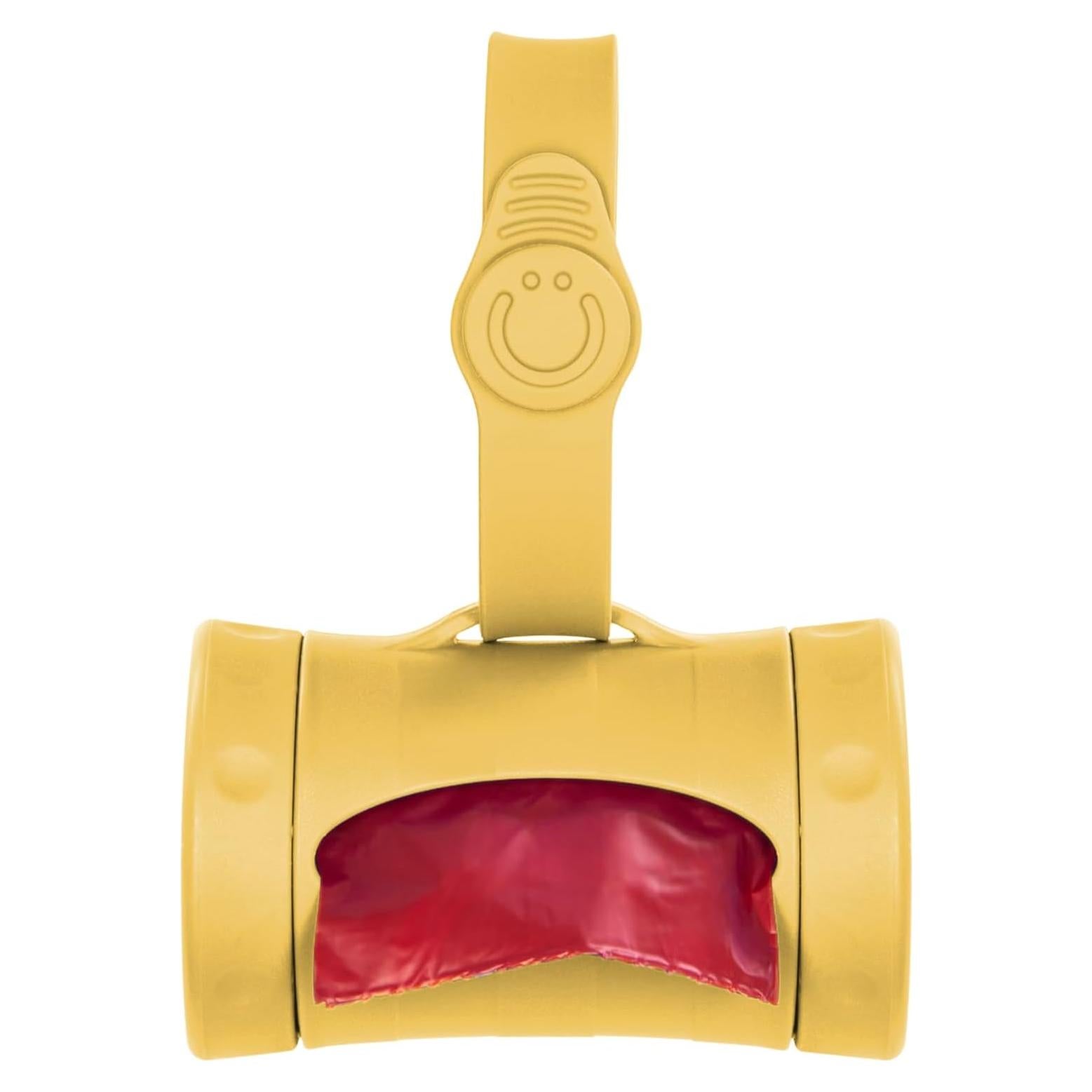 Dispensador de bolsas para excremento de perro Ubbi amarillo