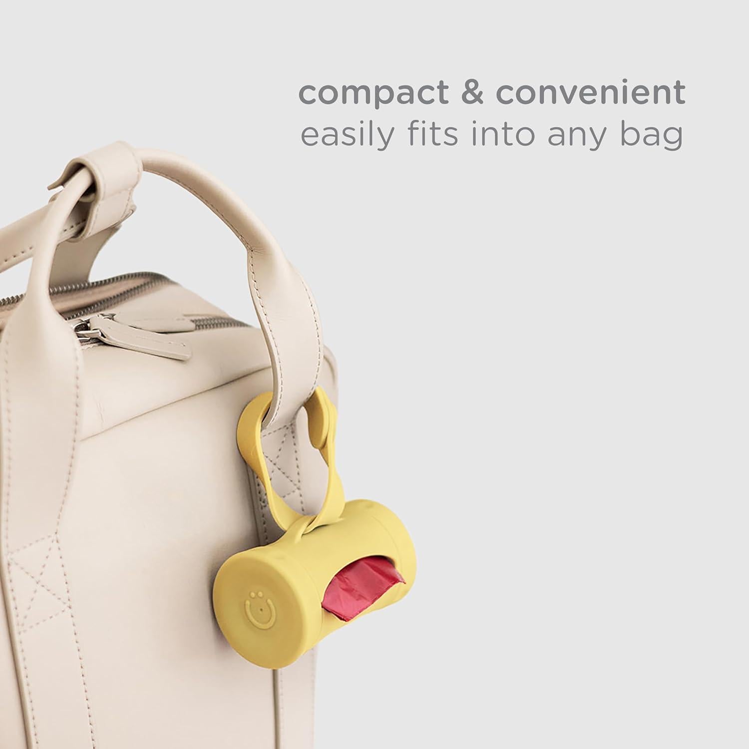 Dispensador de bolsas para excremento de perro Ubbi amarillo