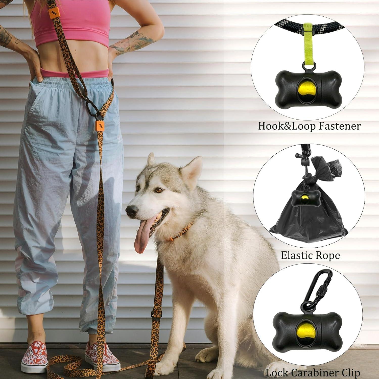 Soporte para bolsas de excremento de perro SHAOMAN con 15 bolsas