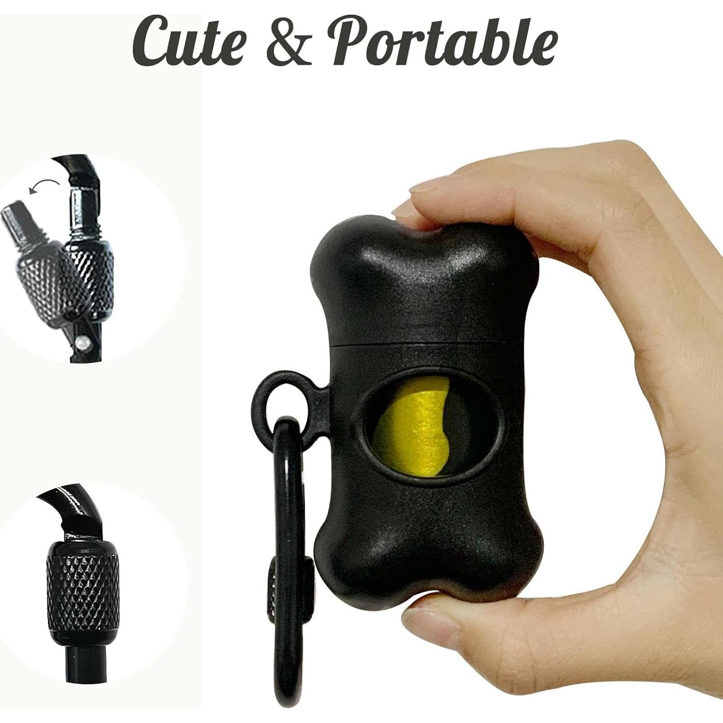 Soporte para bolsas de excremento de perro SHAOMAN con 15 bolsas