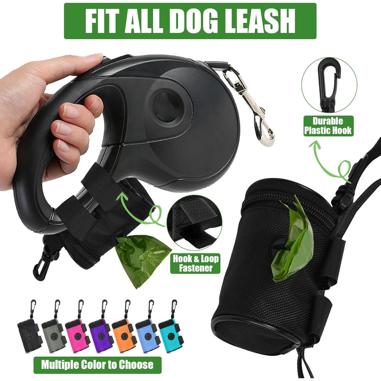 Dispensador de bolsas de excremento de perro Hilihali Rosa