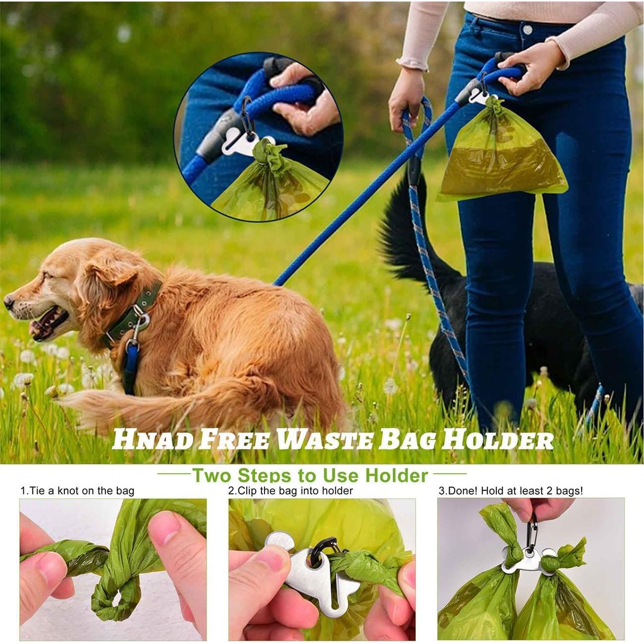 Dispensador de bolsas de excremento de perro Hilihali Rosa