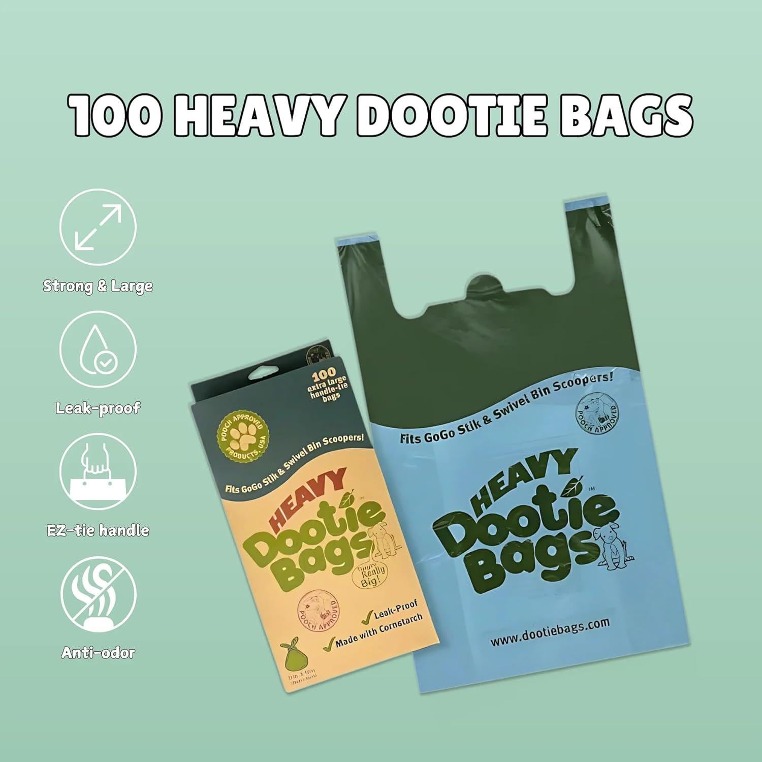 Bolsas Dootie Pesadas GoGo Stik - 100 Unidades 45.7x27.9cm