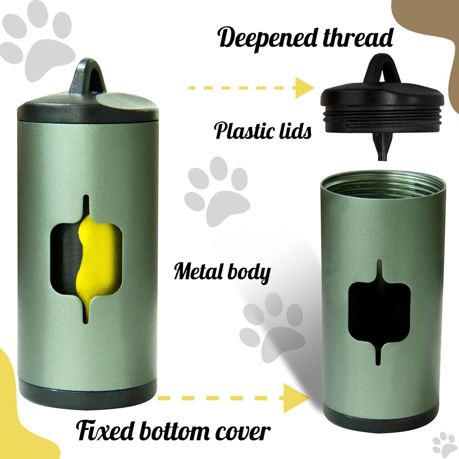 Soporte de Bolsa de Excremento de Perro SHAOMAN 2-Pack Verde