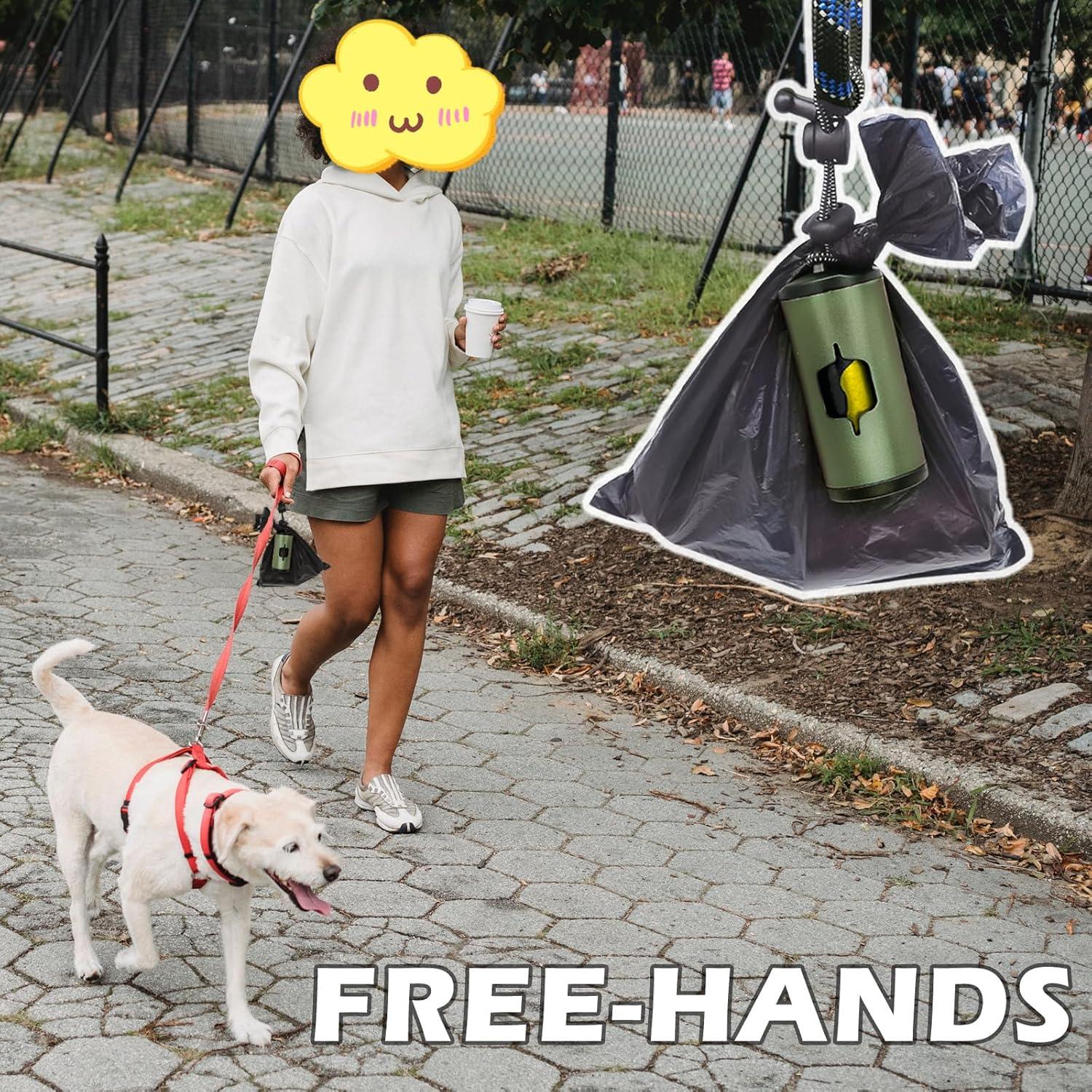 Soporte de Bolsa de Excremento de Perro SHAOMAN 2-Pack Verde