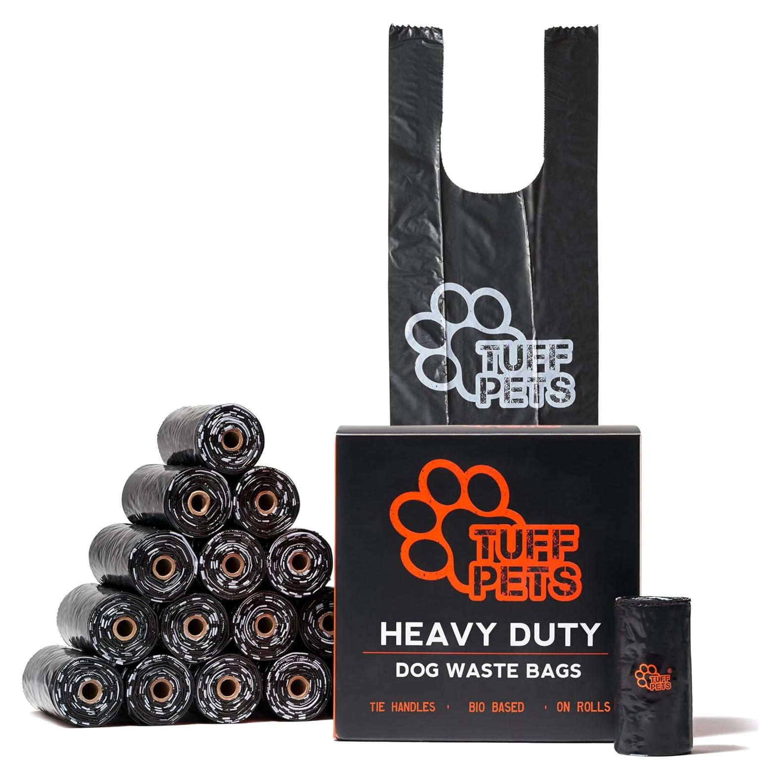 Bolsas de Poop para Perros Tuff Pets - 160 Unidades Extra Gruesas