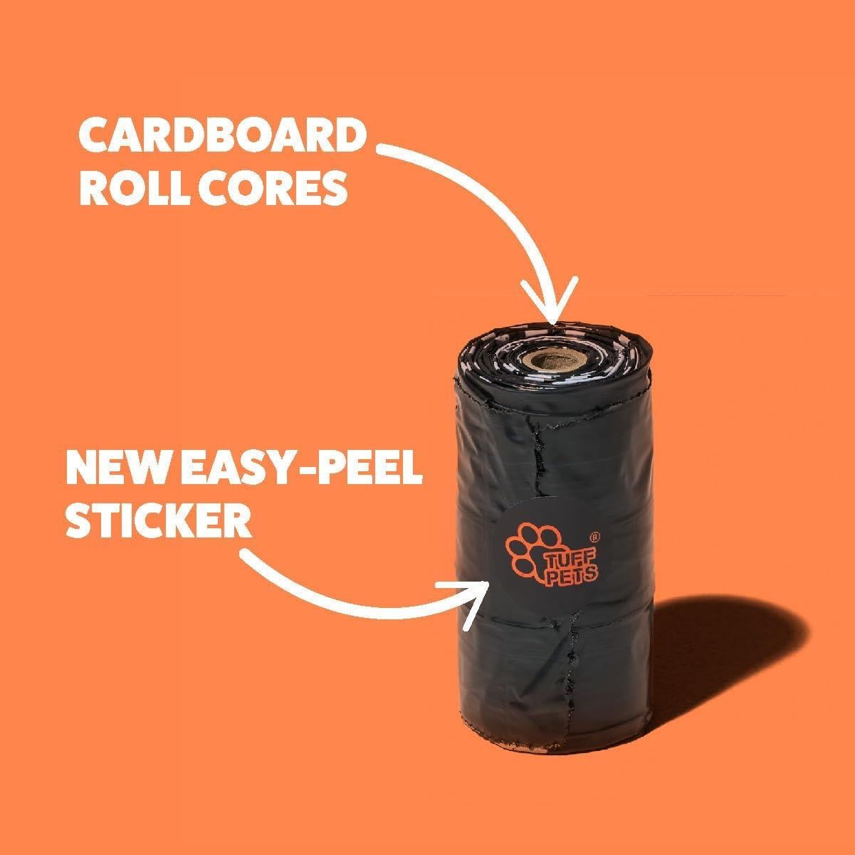 Bolsas de Poop para Perros Tuff Pets - 160 Unidades Extra Gruesas