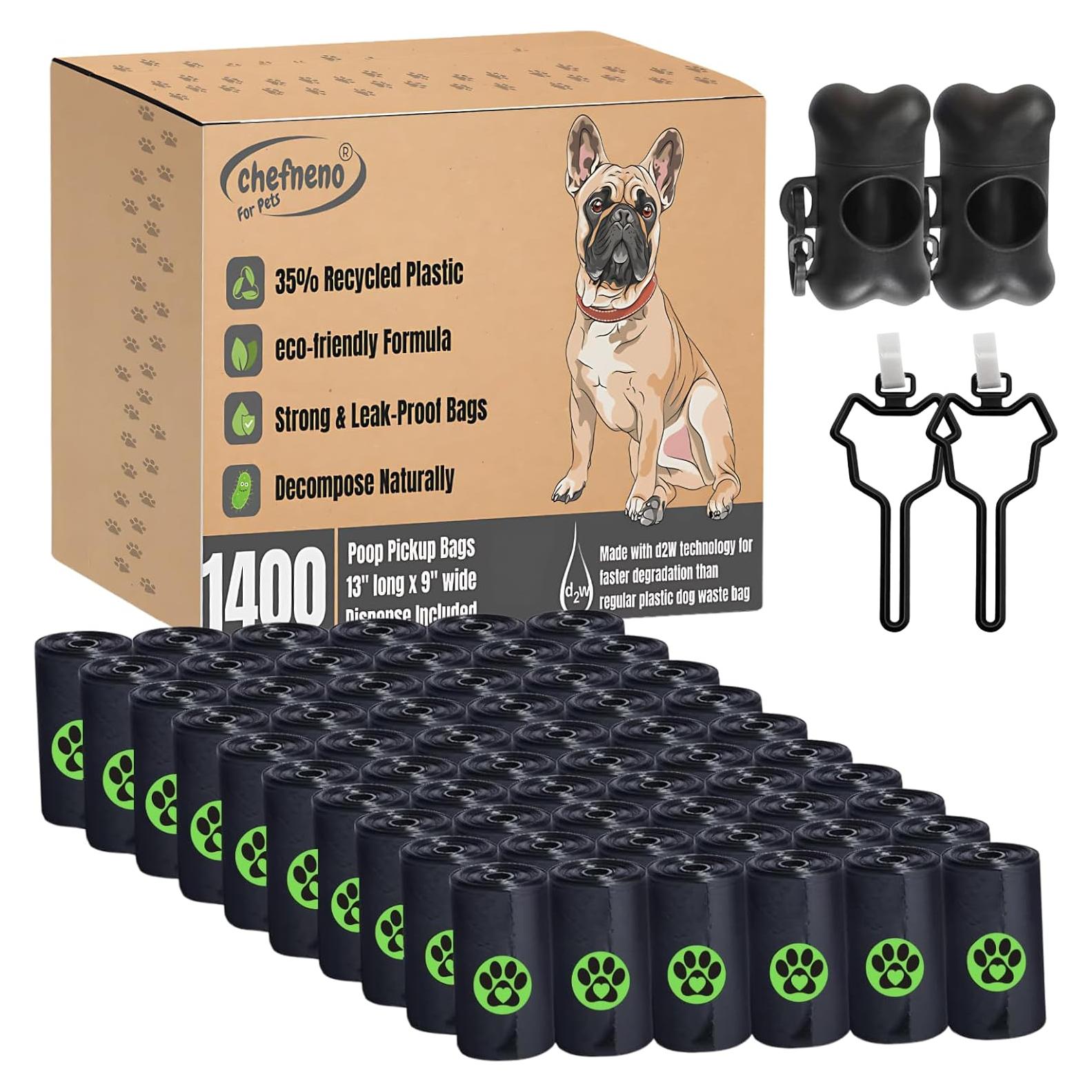 Bolsas Biodegradables para Perros CHEFNENO 1400 Unidades