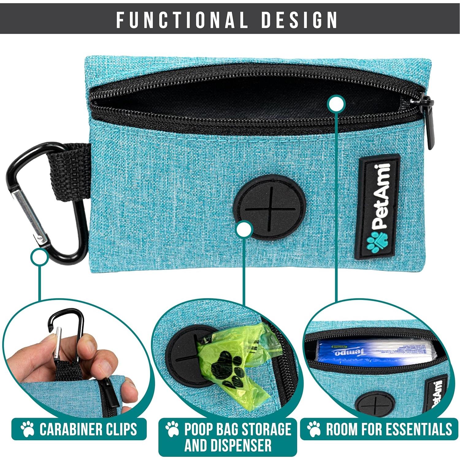 Dispensador de bolsas de excremento para perros PetAmi azul