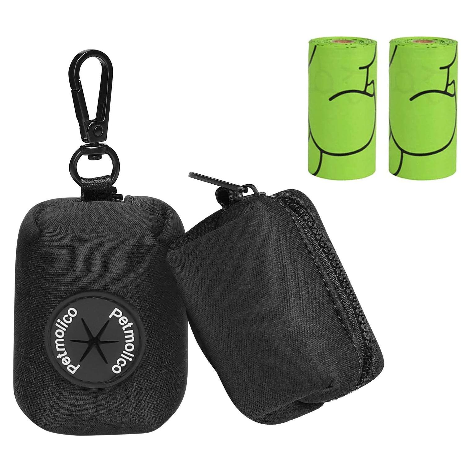 Soporte de Bolsa de Excremento para Perros Petmolico - 2 Piezas, Negro