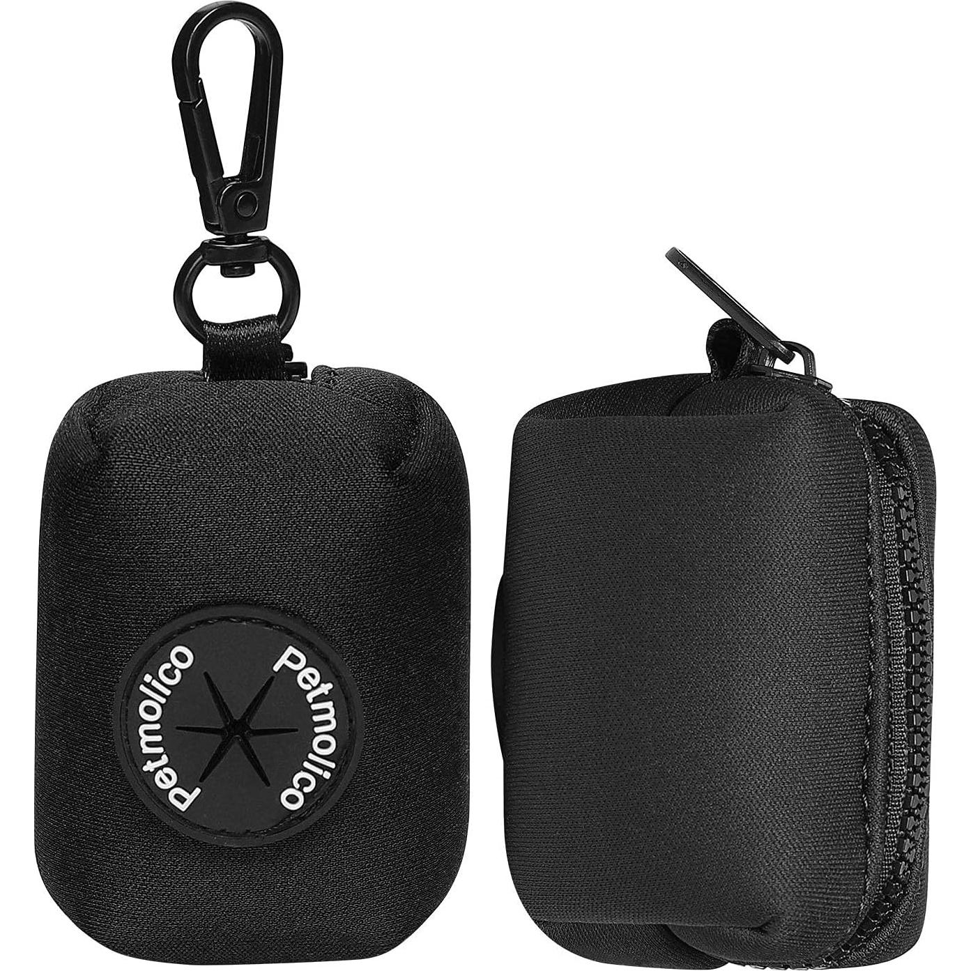 Soporte de Bolsa de Excremento para Perros Petmolico - 2 Piezas, Negro