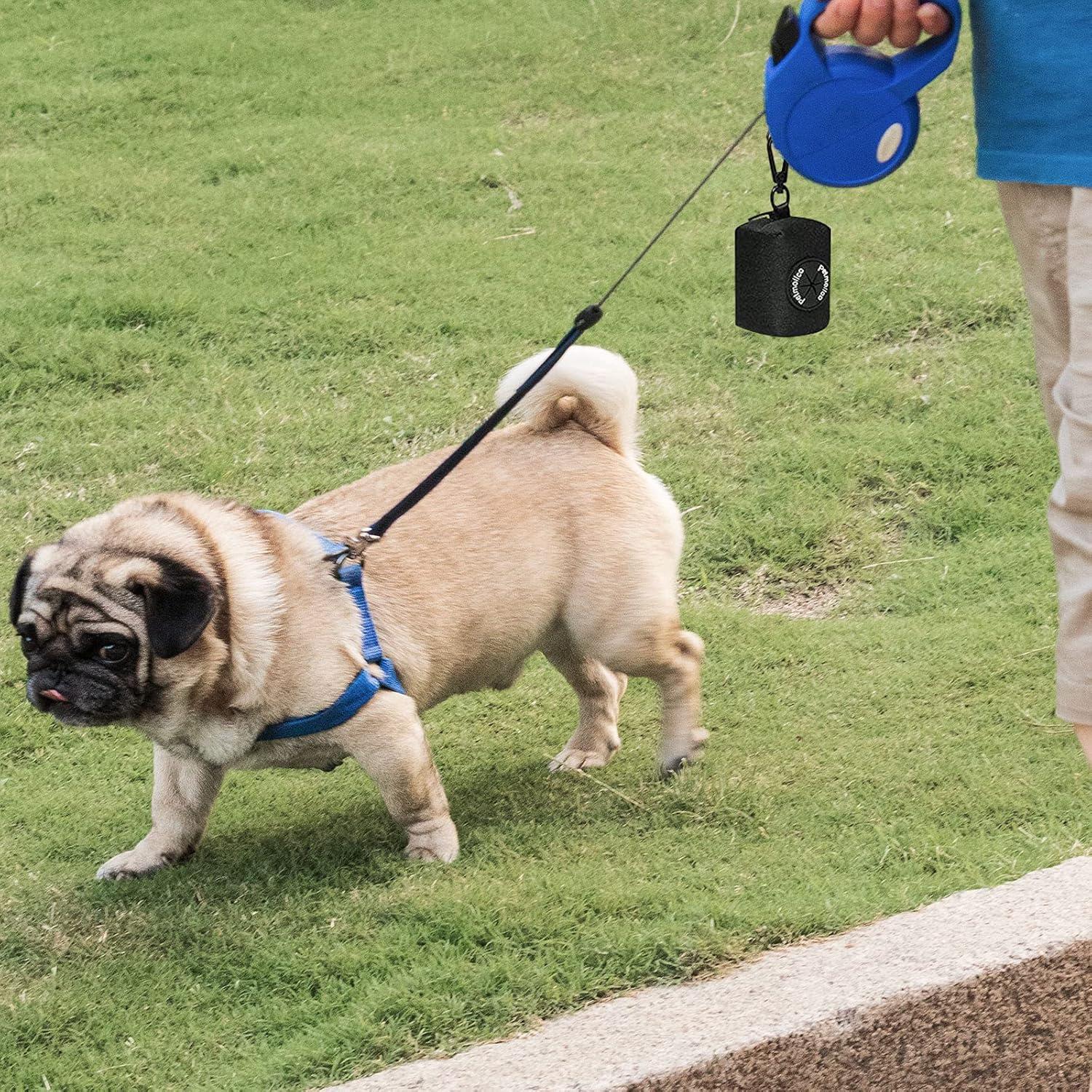 Soporte de Bolsa de Excremento para Perros Petmolico - 2 Piezas, Negro