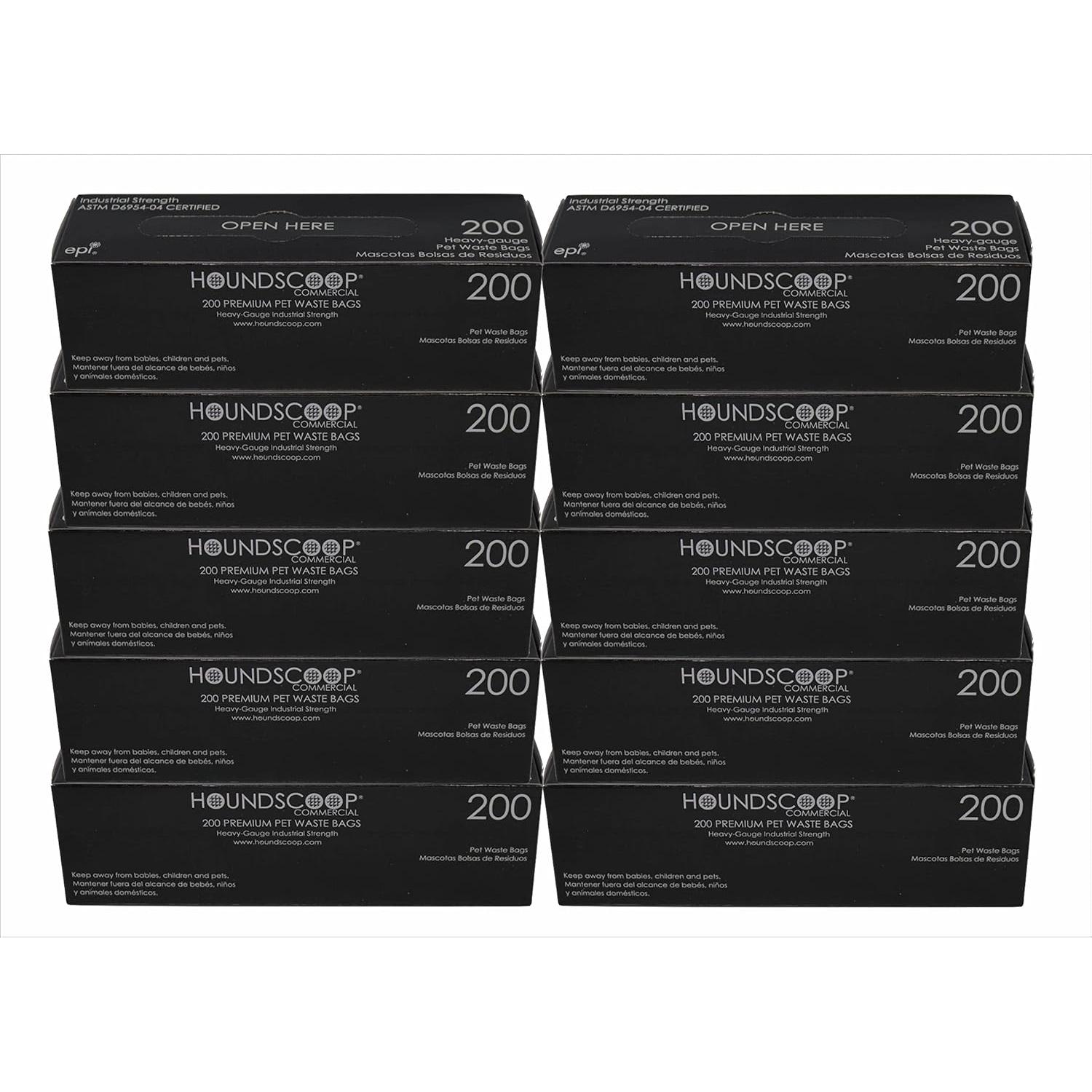 Caja de 2000 bolsas desechos mascotas HOUNDSCOOP 20x33cm