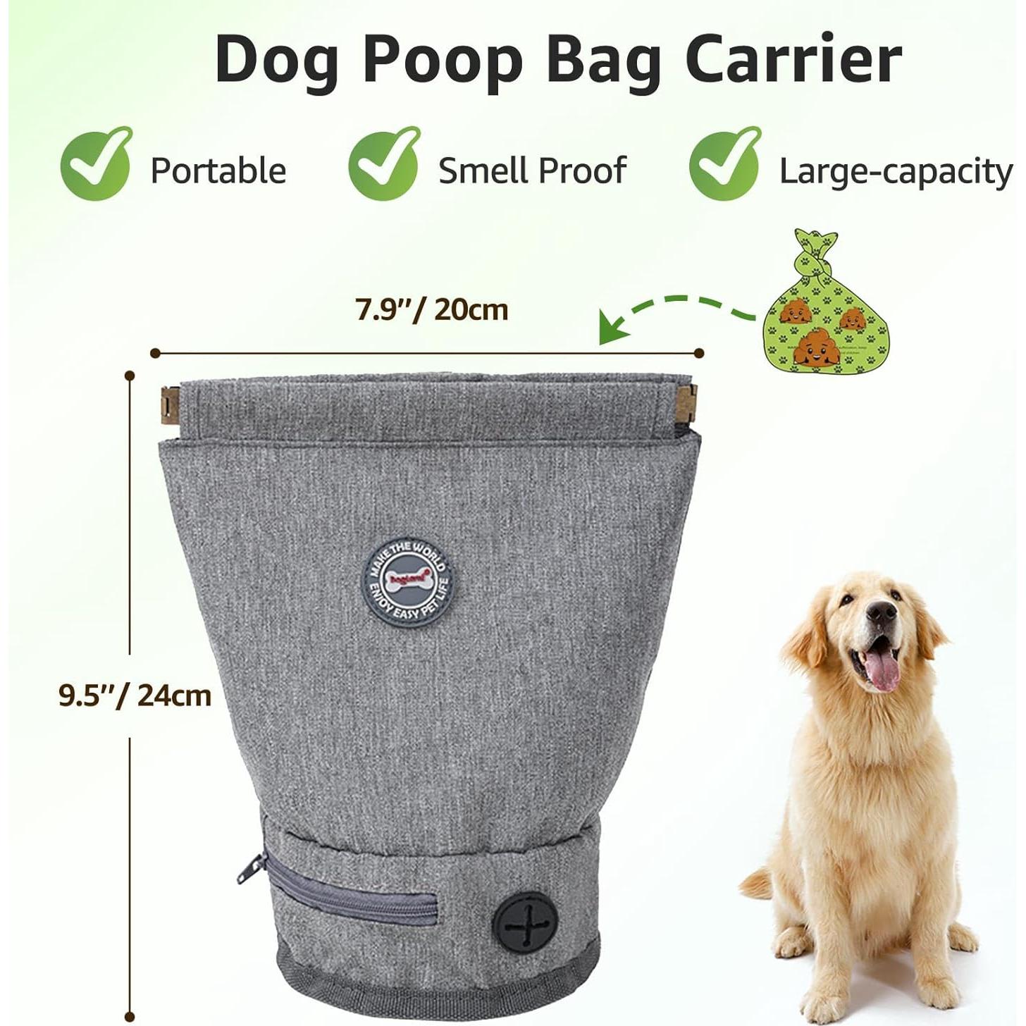 Soporte para bolsas de desechos de perro TIGOADT gris 1.45 kg