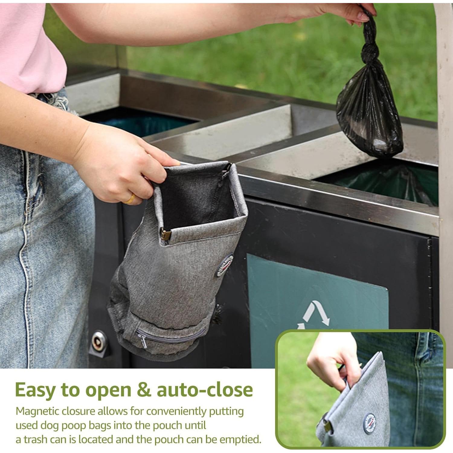 Soporte para bolsas de desechos de perro TIGOADT gris 1.45 kg