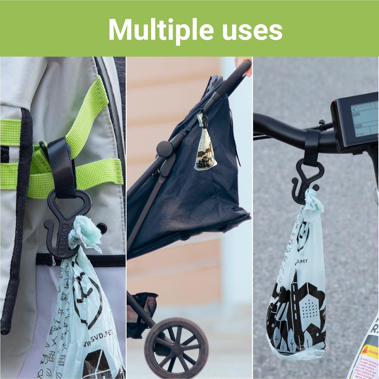 Soporte para bolsas de excremento de perro SVD.PET Negro