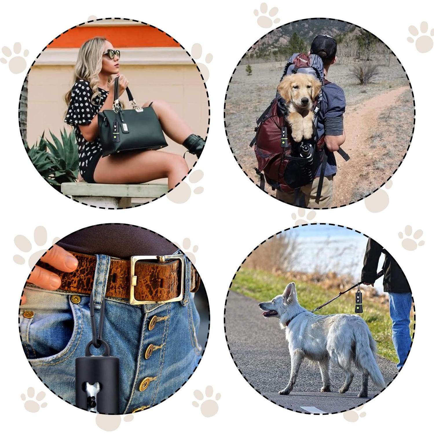 Dispensador de Bolsas de Excremento de Perro Mudder con Linterna LED - 2 Piezas