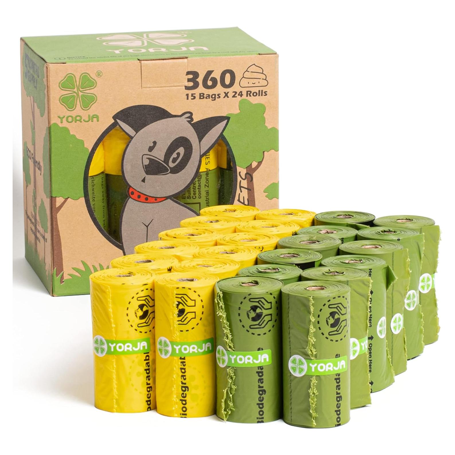 Bolsas de Desechos para Perros YORJA 360 Unidades 100% a Prueba de Fugas