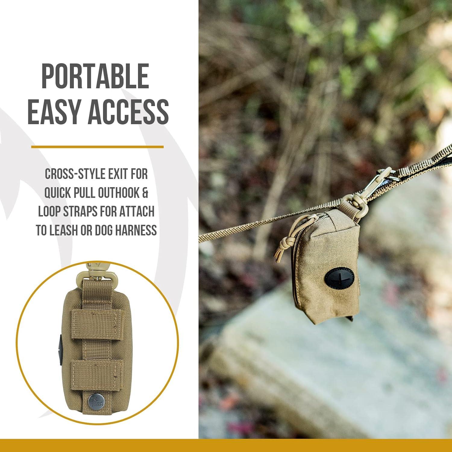 Sostenedor de Bolsas de Poop OneTigris para Perros - Marrón