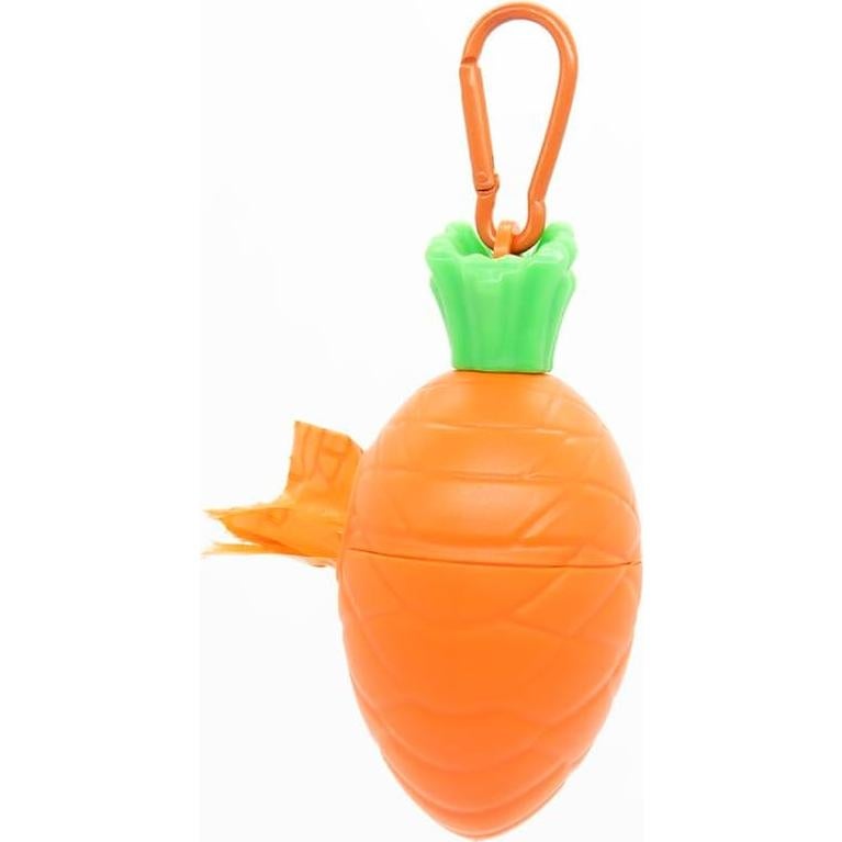 Dispensador de bolsas para desechos de perro AMOMI PET zanahoria