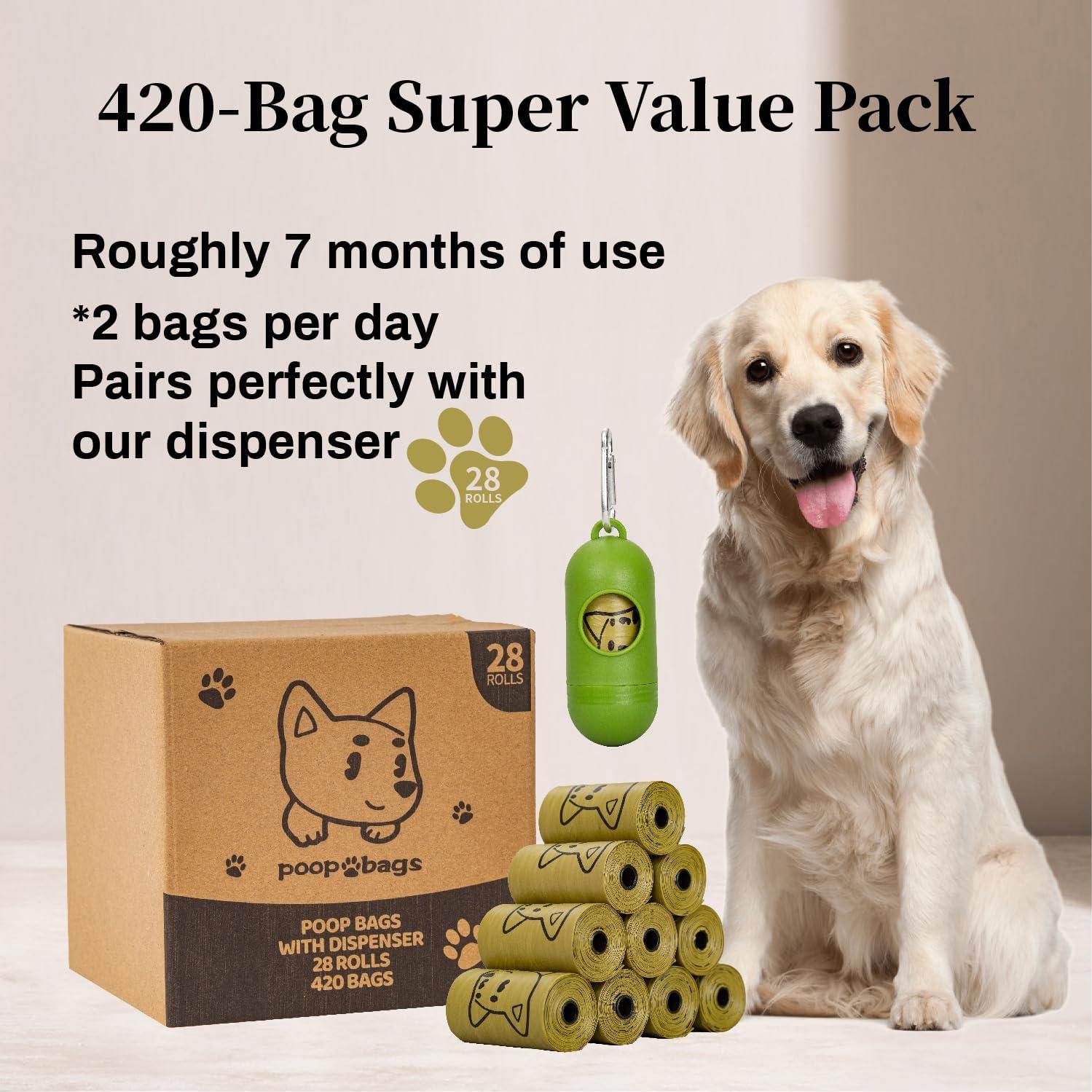 420 Bolsas de Excremento para Perros Watreeco, Extra Gruesas