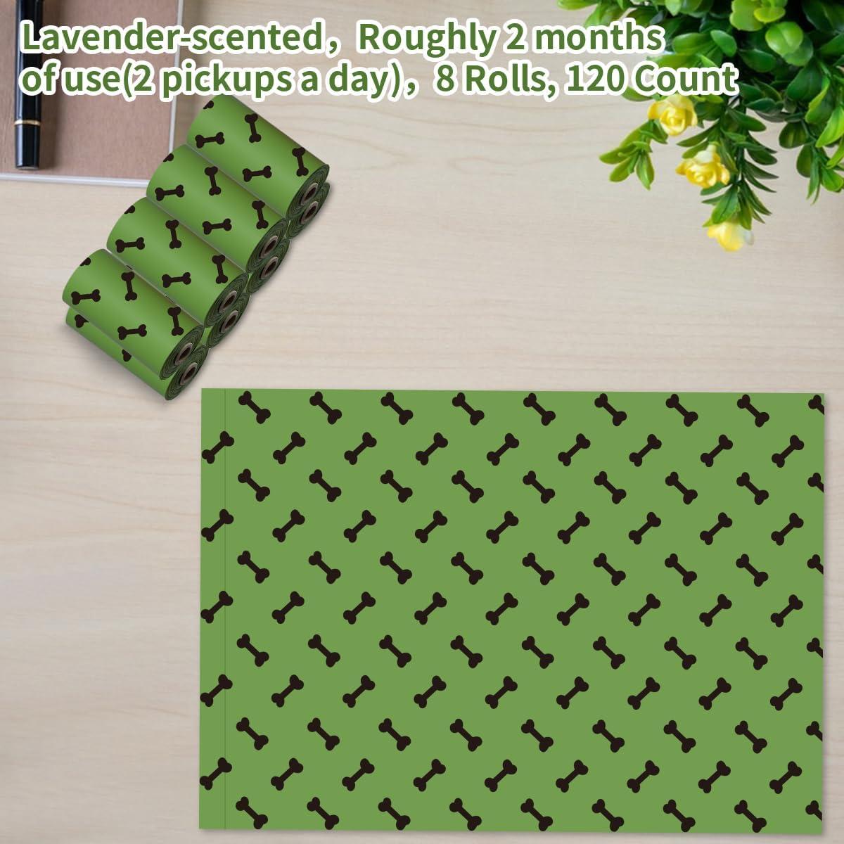 Bolsas de Poo Biodegradables RMancipate 120 Unidades Aroma Lavanda