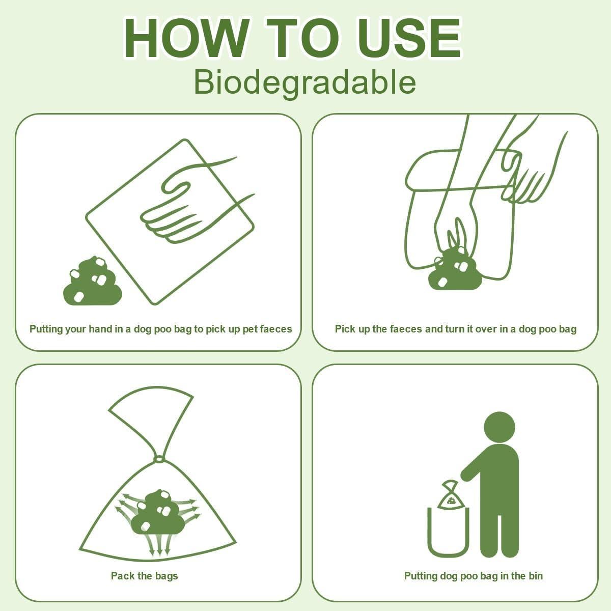 Bolsas de Poo Biodegradables RMancipate 120 Unidades Aroma Lavanda