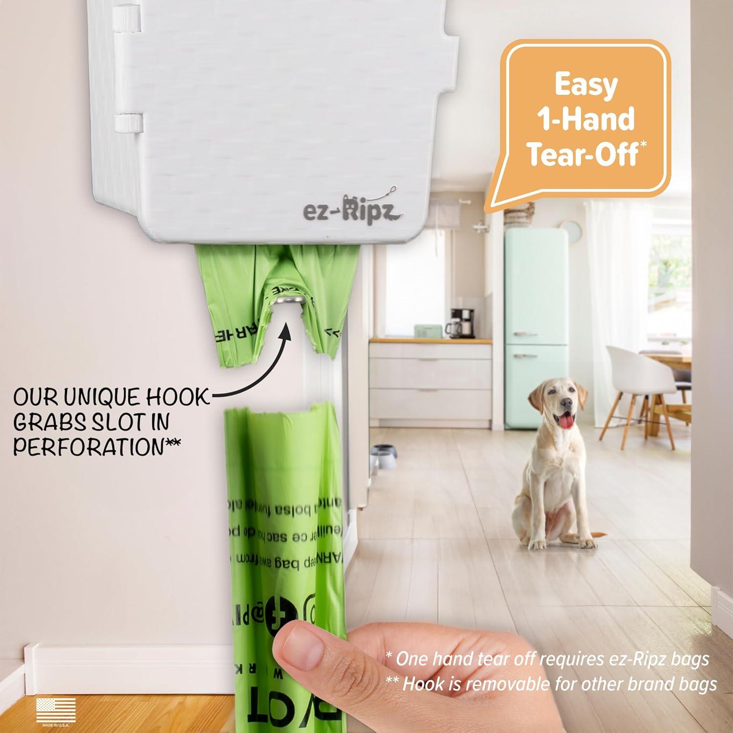 Dispensador de bolsas para excremento de perro ez-Ripz Blanco