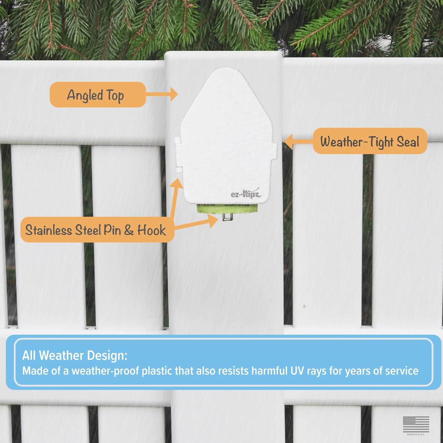 Dispensador de bolsas para excremento de perro ez-Ripz Blanco