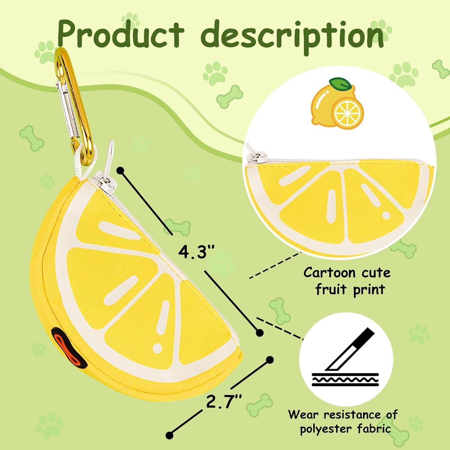 Soporte para bolsas de caca de perro BlissBud Limón