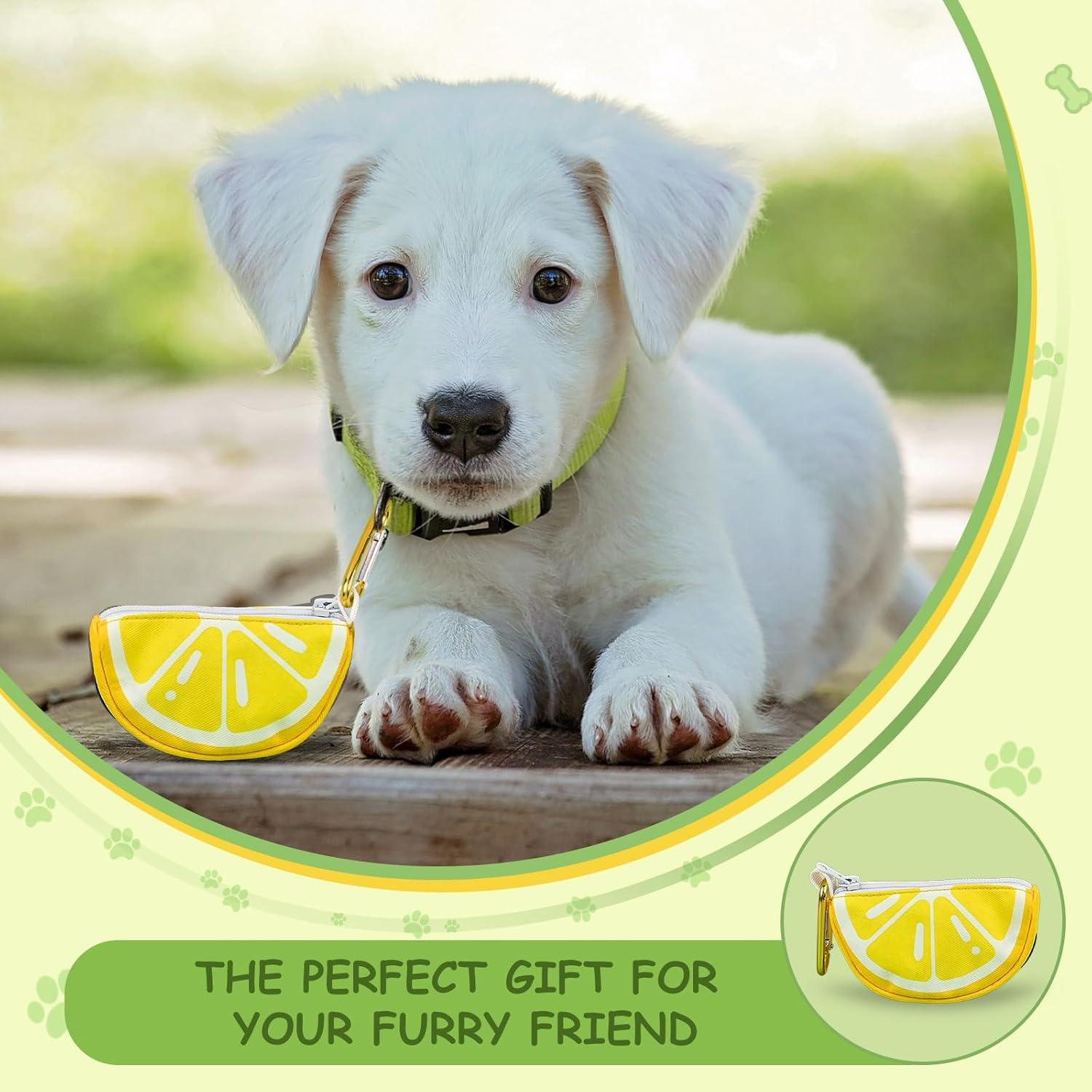 Soporte para bolsas de caca de perro BlissBud Limón