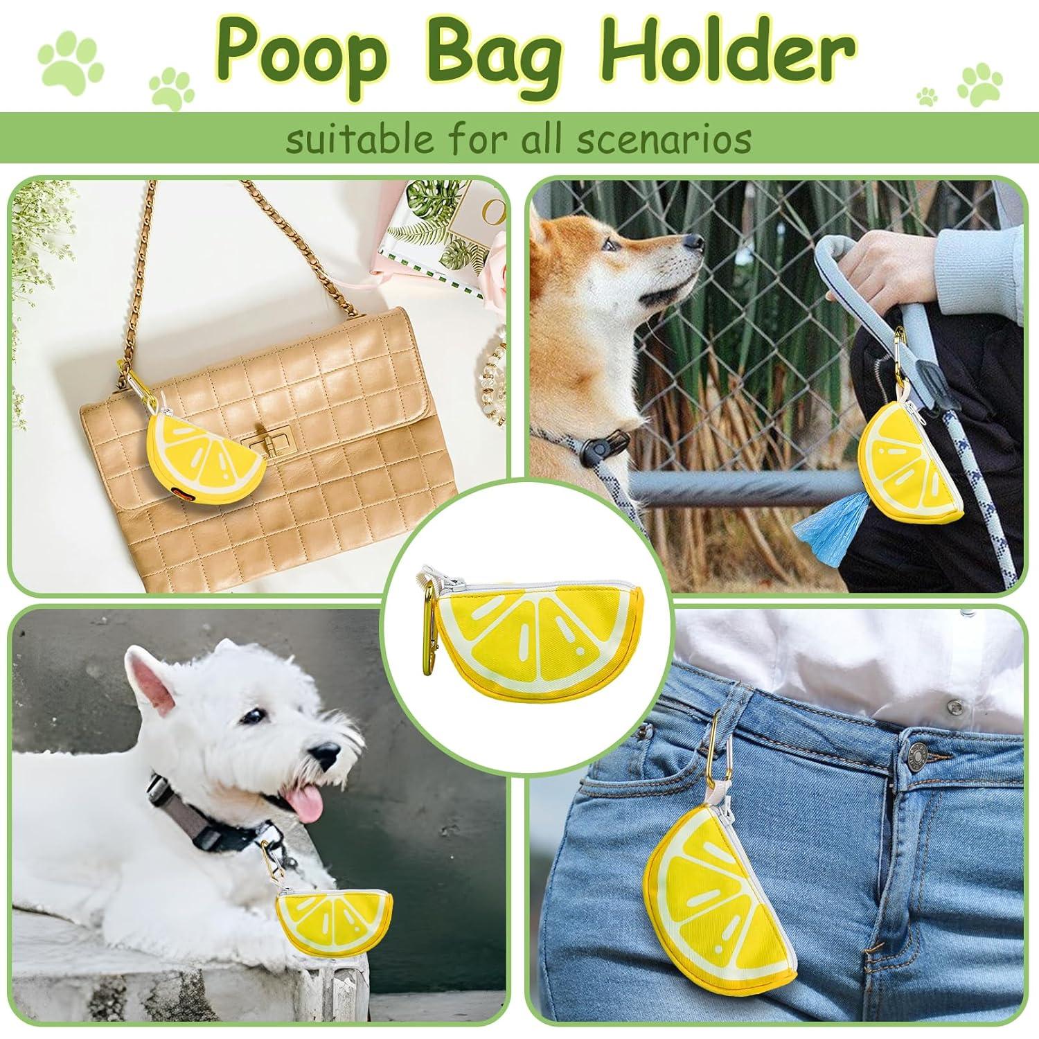 Soporte para bolsas de caca de perro BlissBud Limón