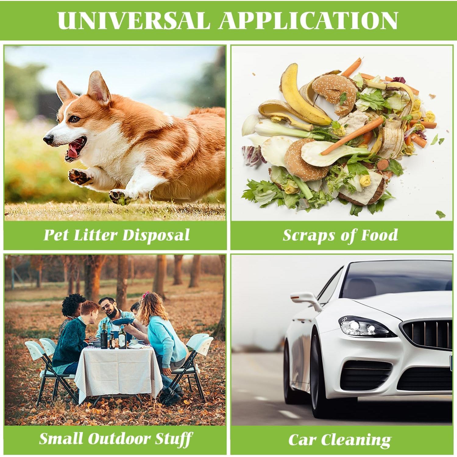 Bolsas de Basura Teivio 6 Galones 100 Cuentas Transparentes