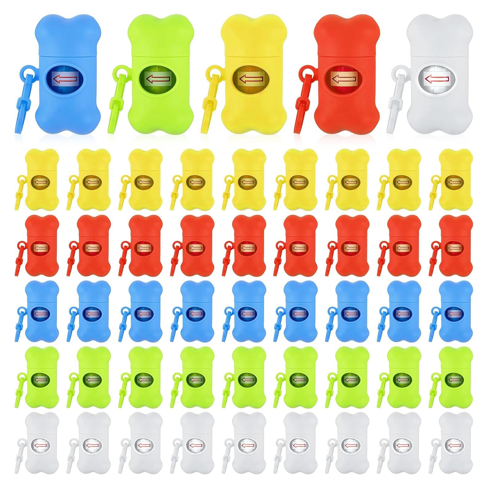 50 Soportes para Bolsas de Excremento de Perro BOHUIZ Multi Color