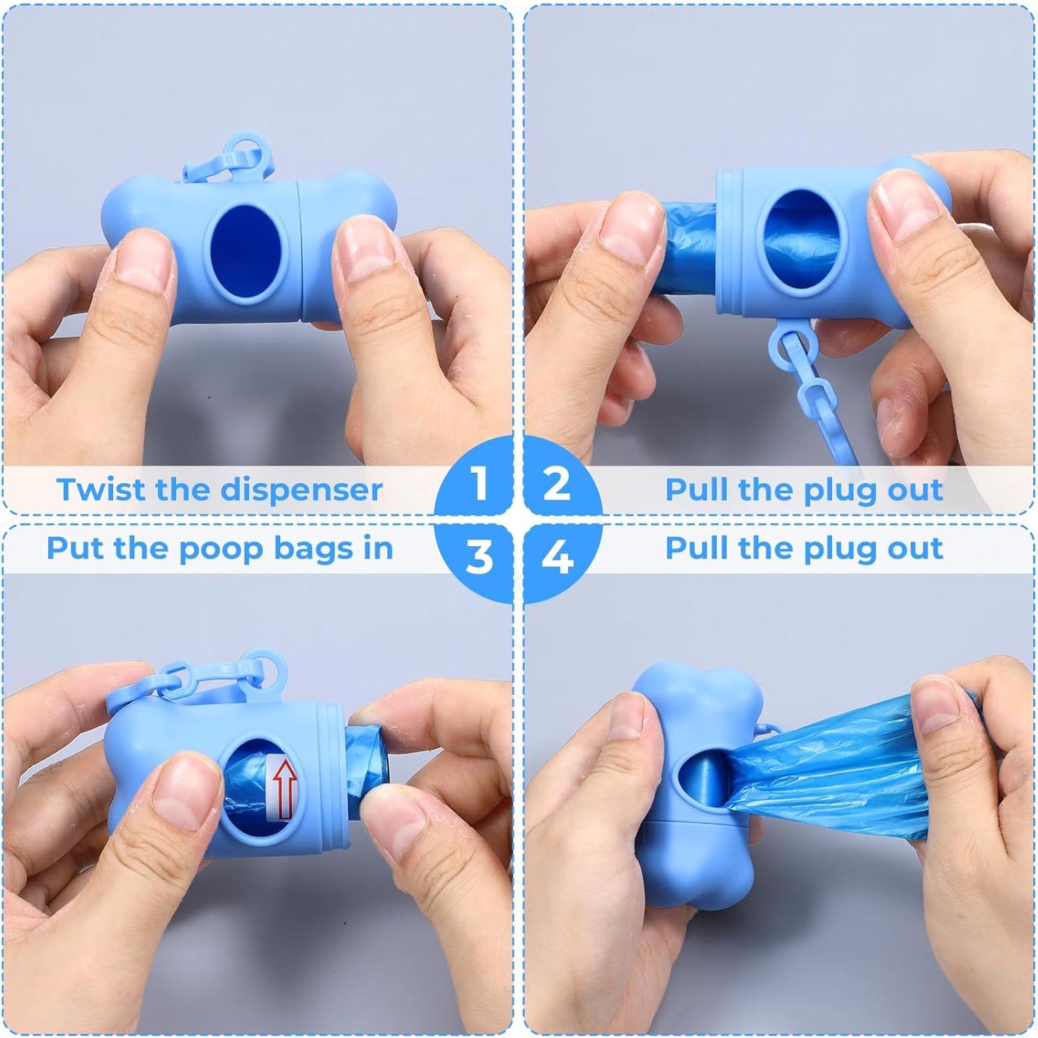 50 Soportes para Bolsas de Excremento de Perro BOHUIZ Multi Color