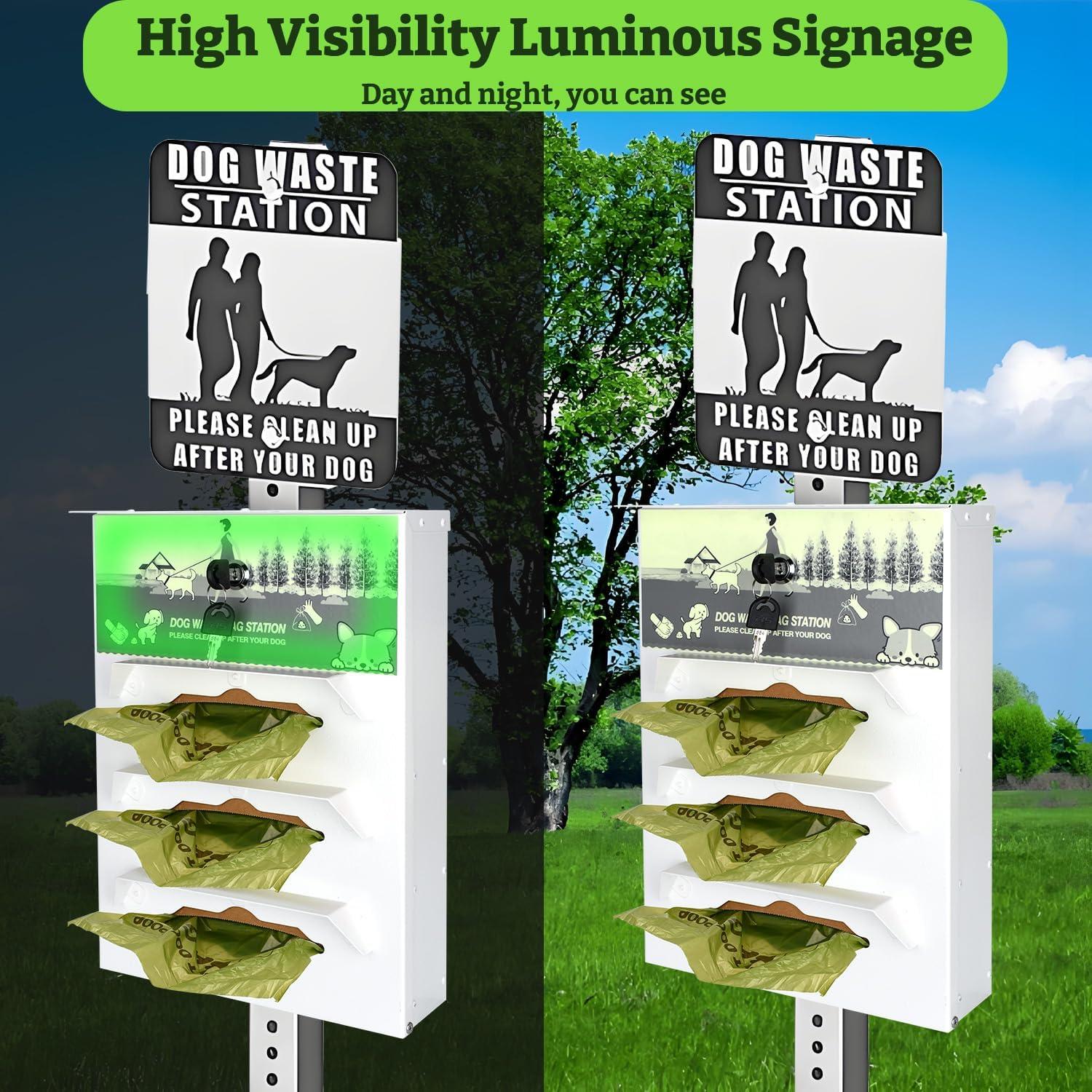 Dispensador de bolsas para excrementos DITKOK de metal 600 bolsas