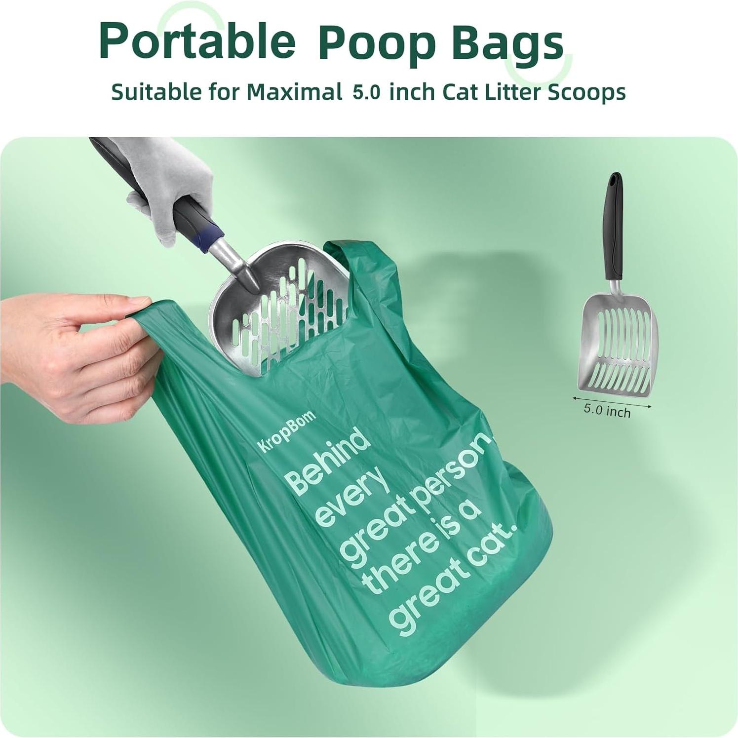 Bolsas de Excremento para Gatos KropBom 125 Unidades Extra-Gruesas