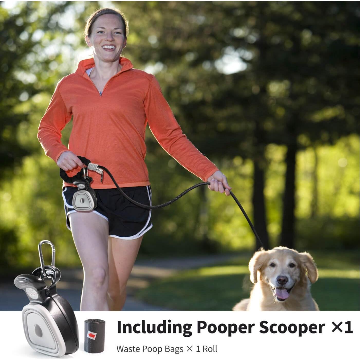 Correa para Perro 2-en-1 POTING Ajustable y Recogedor de Desechos